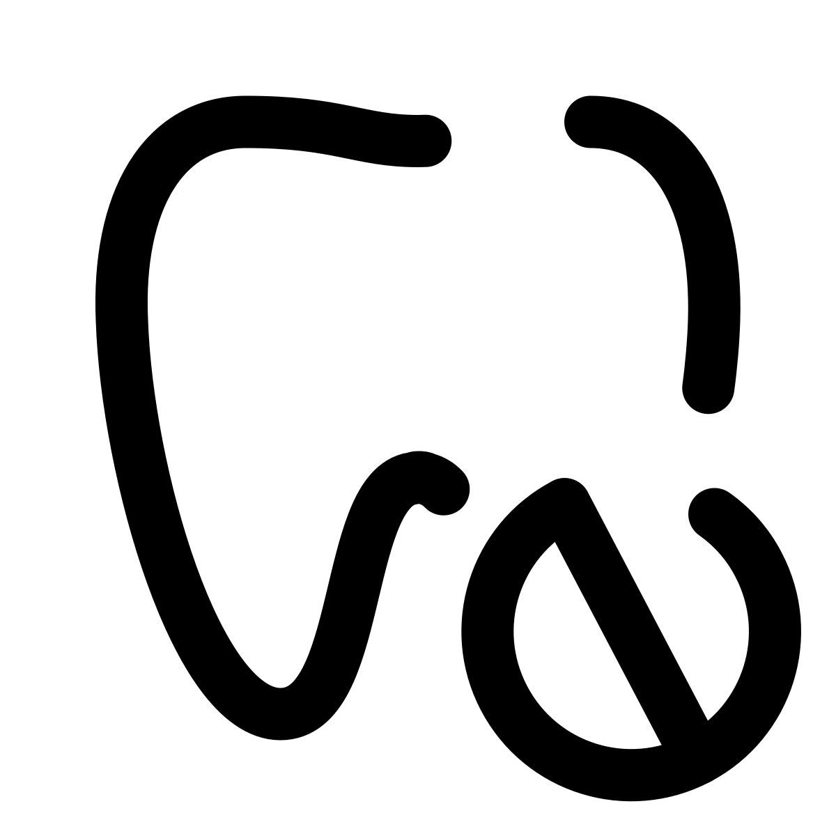 pulsar line style dental medicine icon