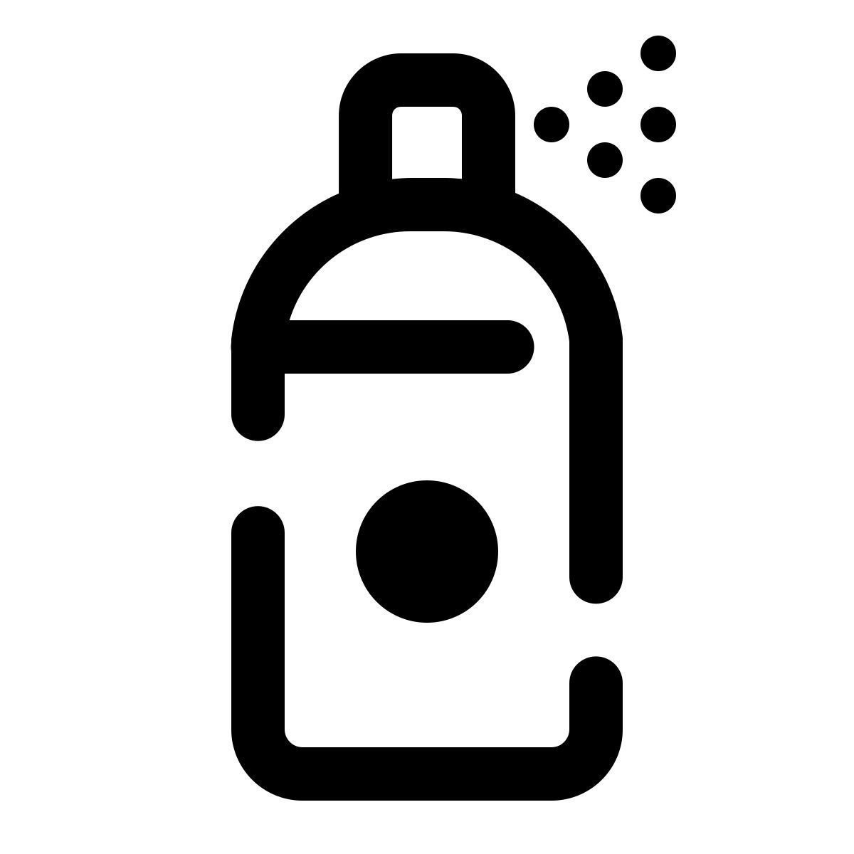 pulsar line style deodorante spray icon