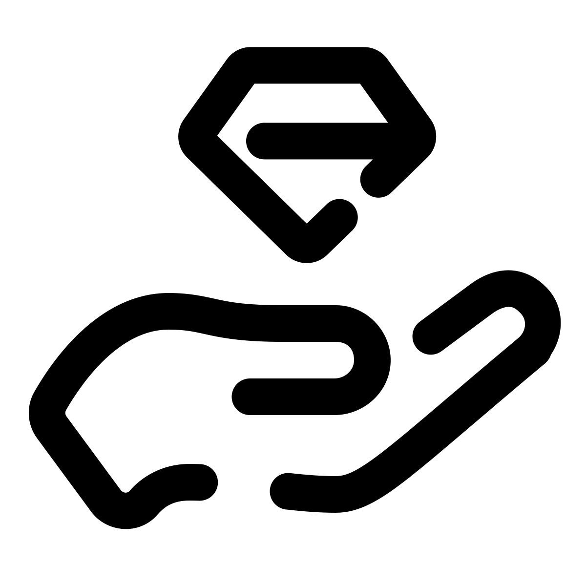 pulsar line style diamond care icon