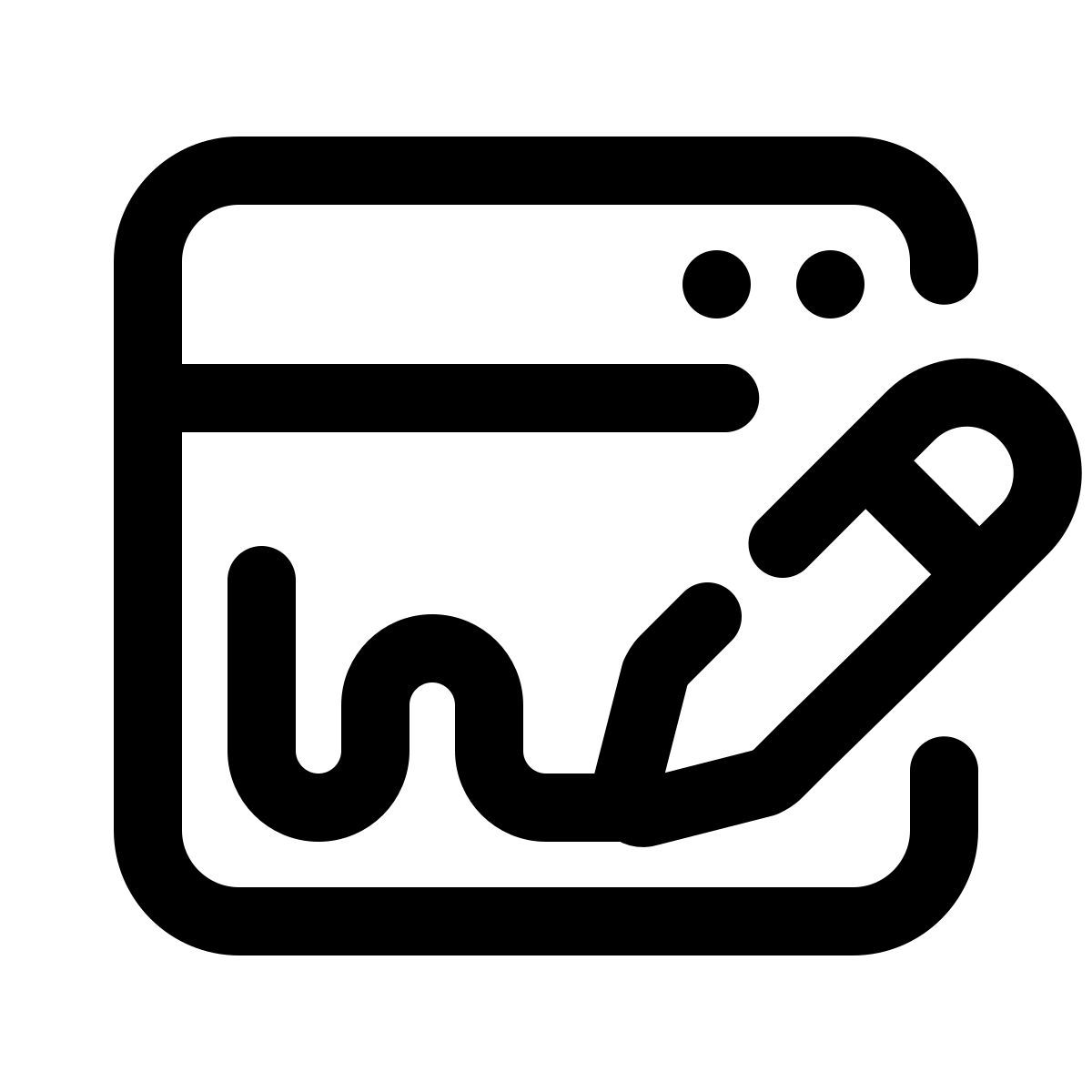 pulsar line style firma digital icon