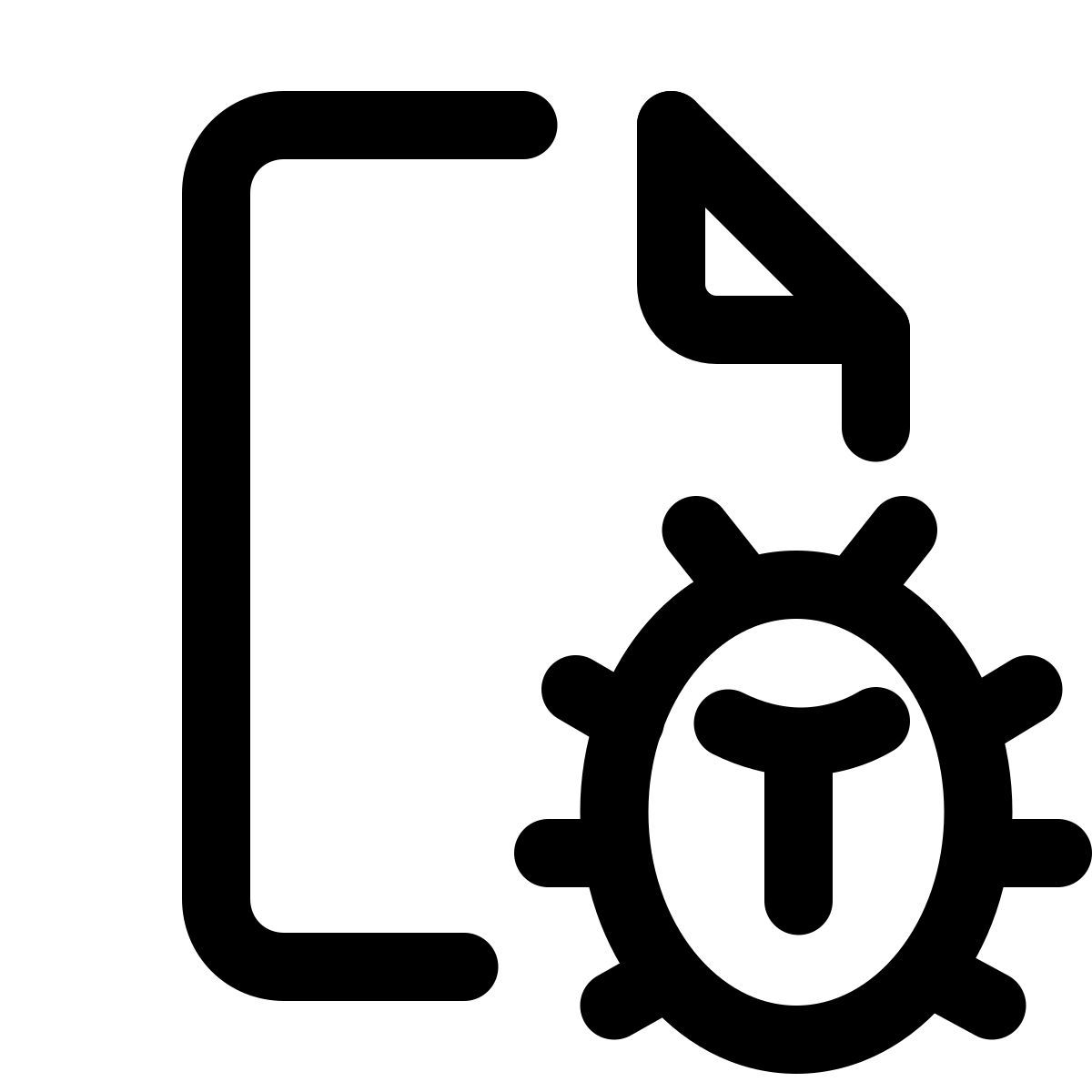 pulsar line style documento de error icon