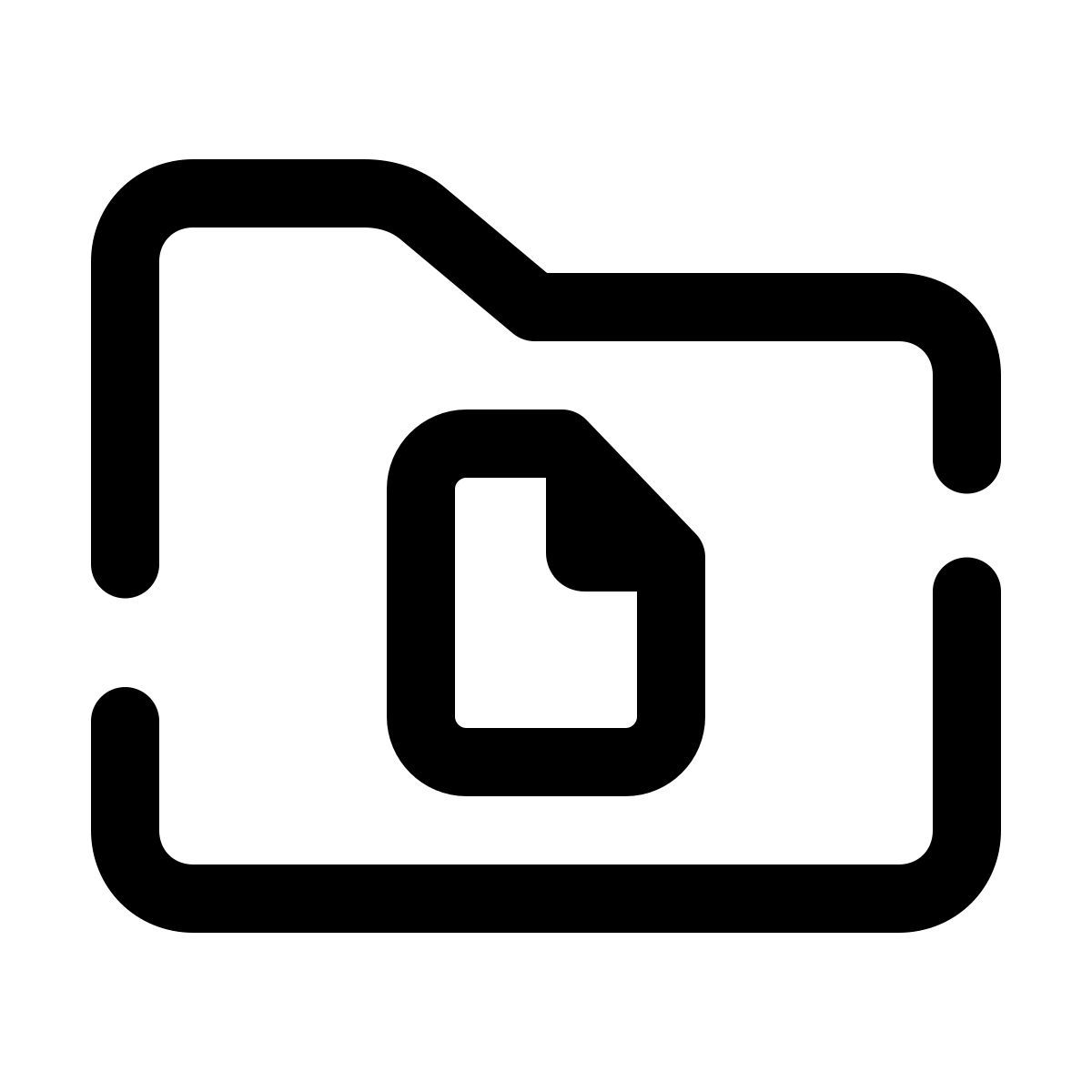 pulsar line style carpeta de documentos icon