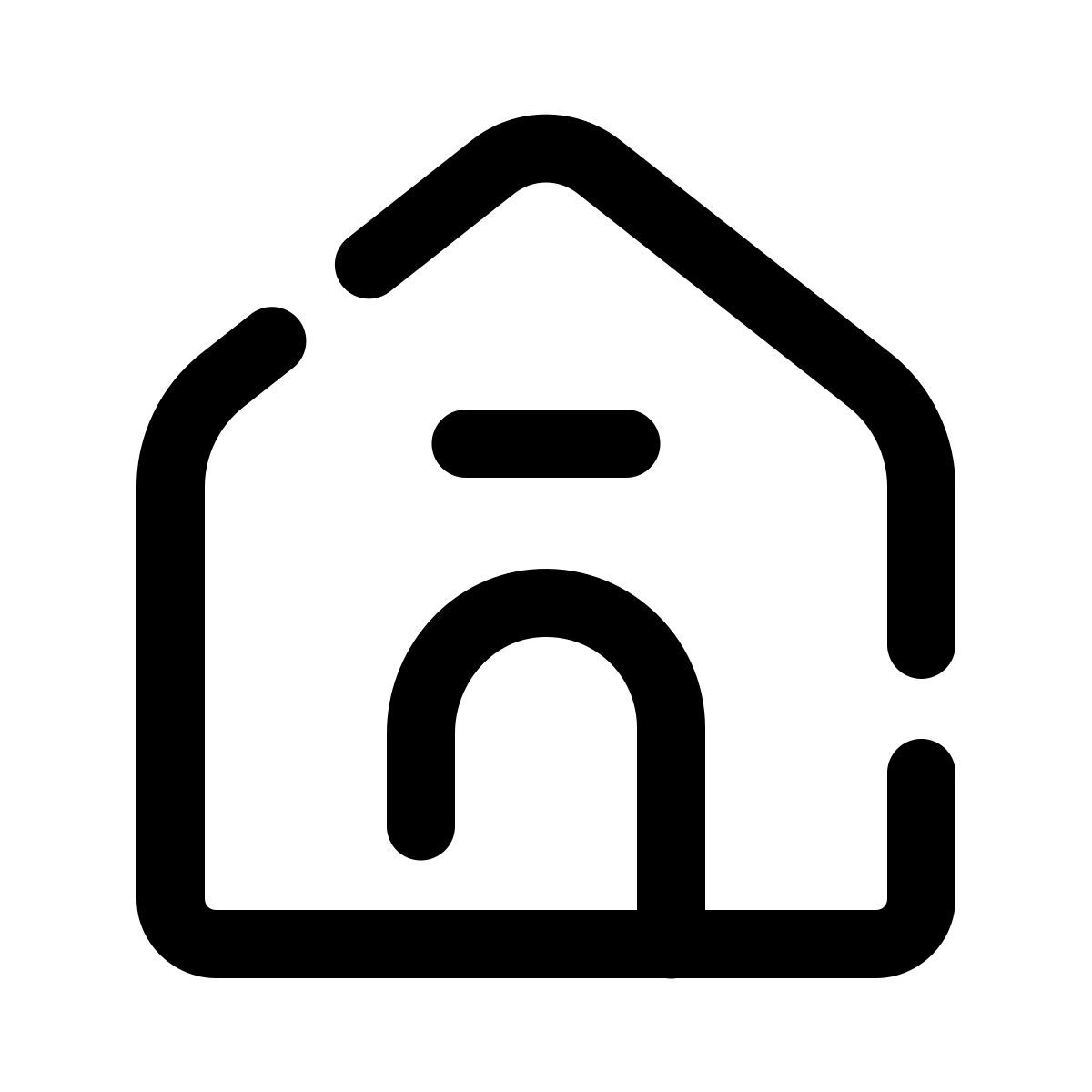 pulsar line style dog house icon