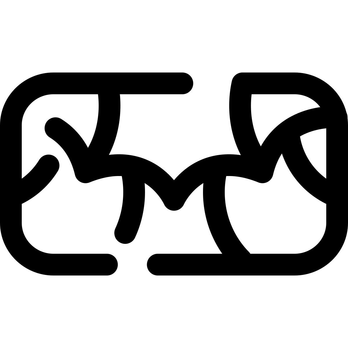 pulsar line style feuille de vigne icon