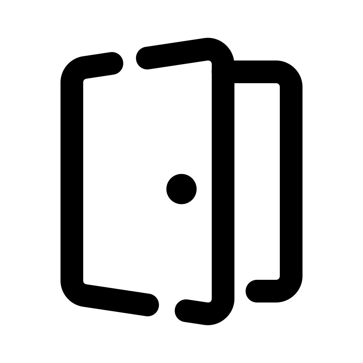 pulsar line style puerta abierta icon