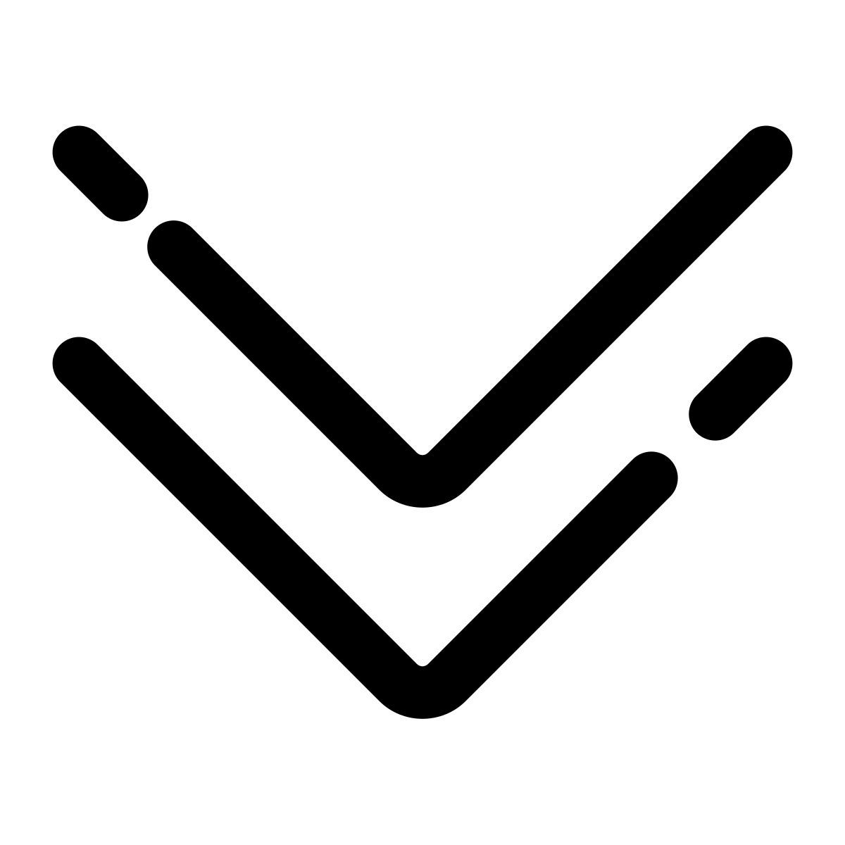 pulsar line style double down icon