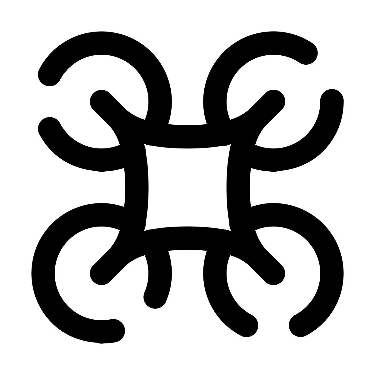 pulsar line style vista inferior de dron icon