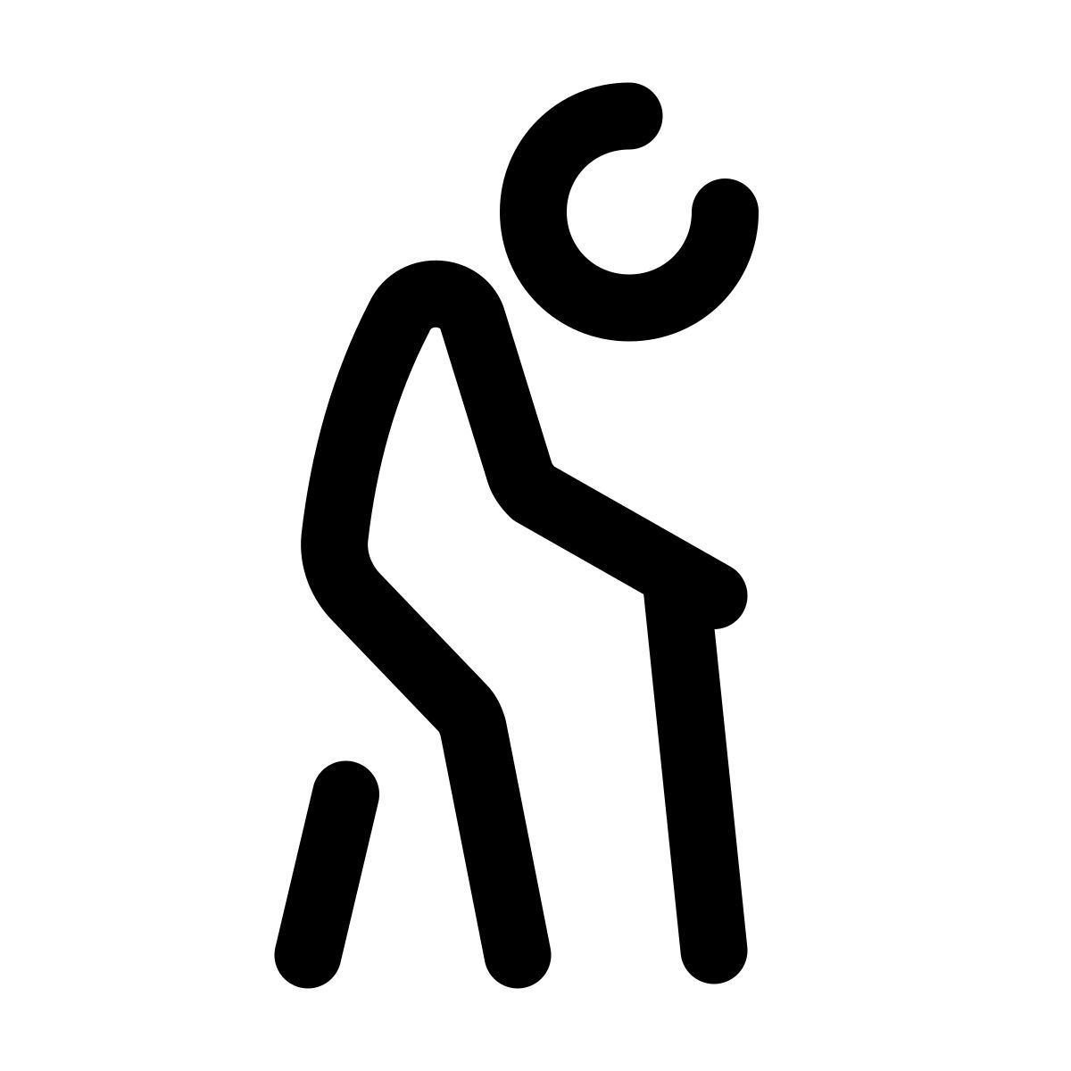 pulsar line style ältere person icon