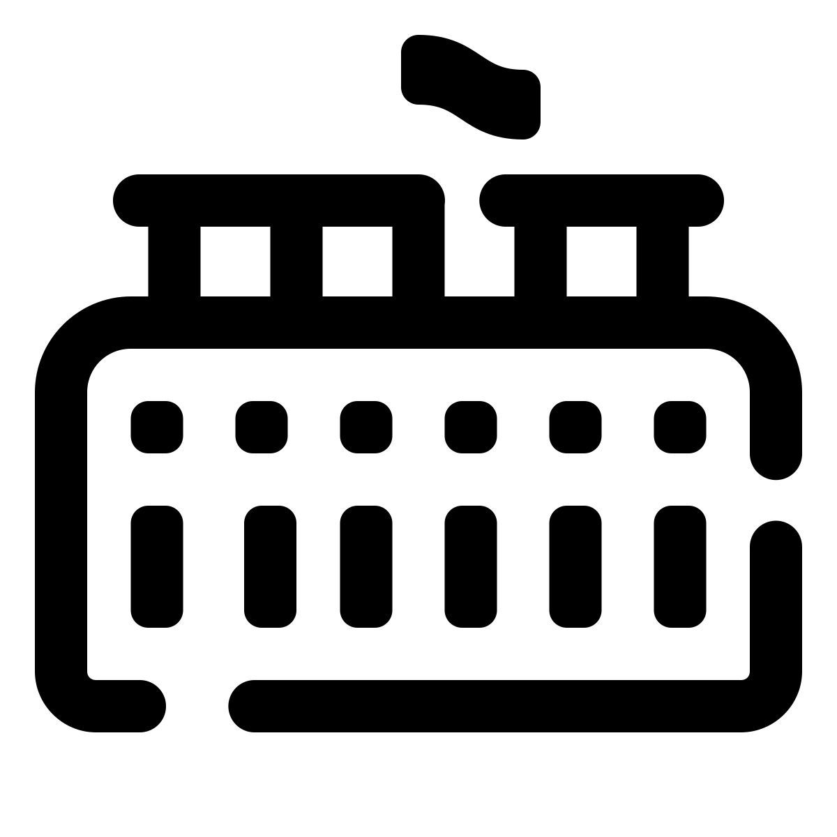 pulsar line style botschaft icon