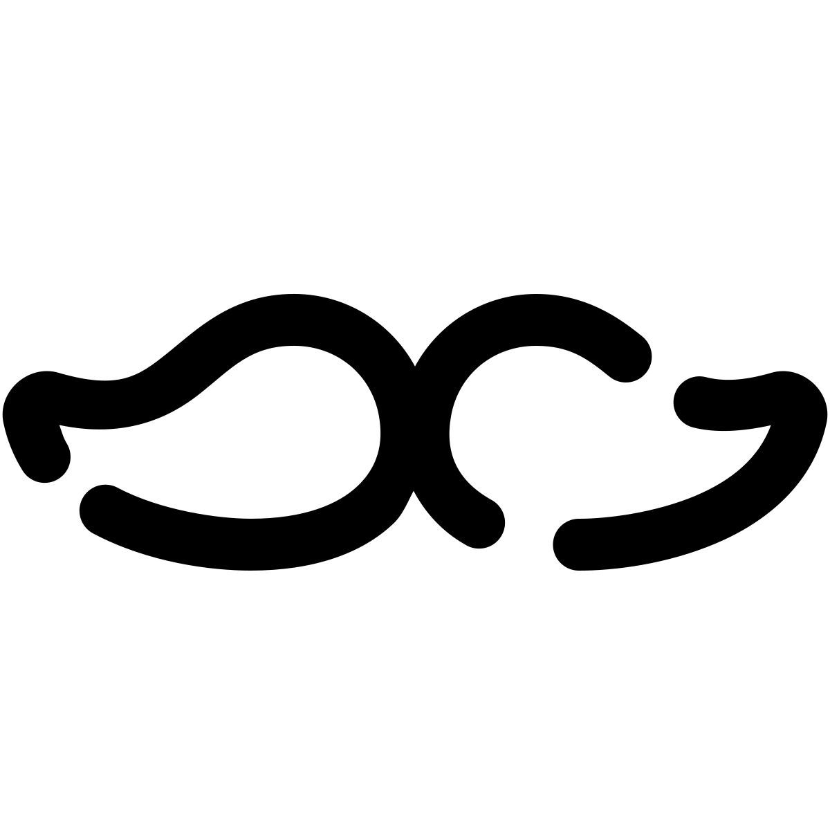 pulsar line style baffi inglesi icon