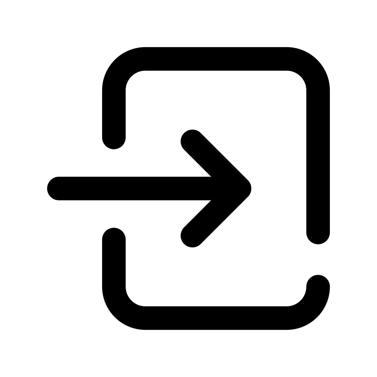 pulsar line style eintreten icon