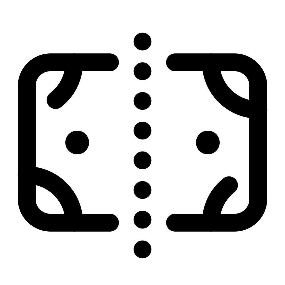 pulsar line style seguridad igualitaria icon