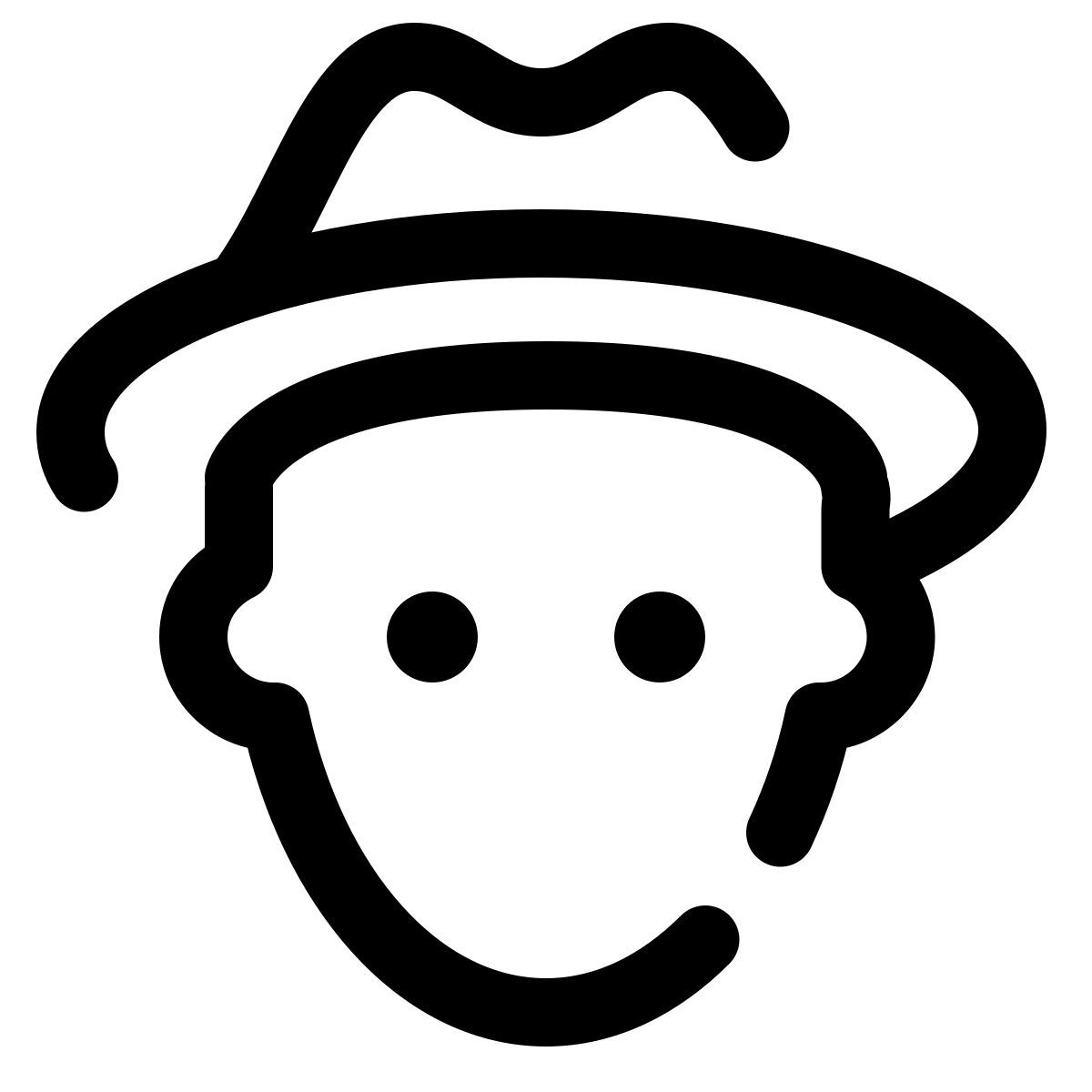 pulsar line style farmer icon