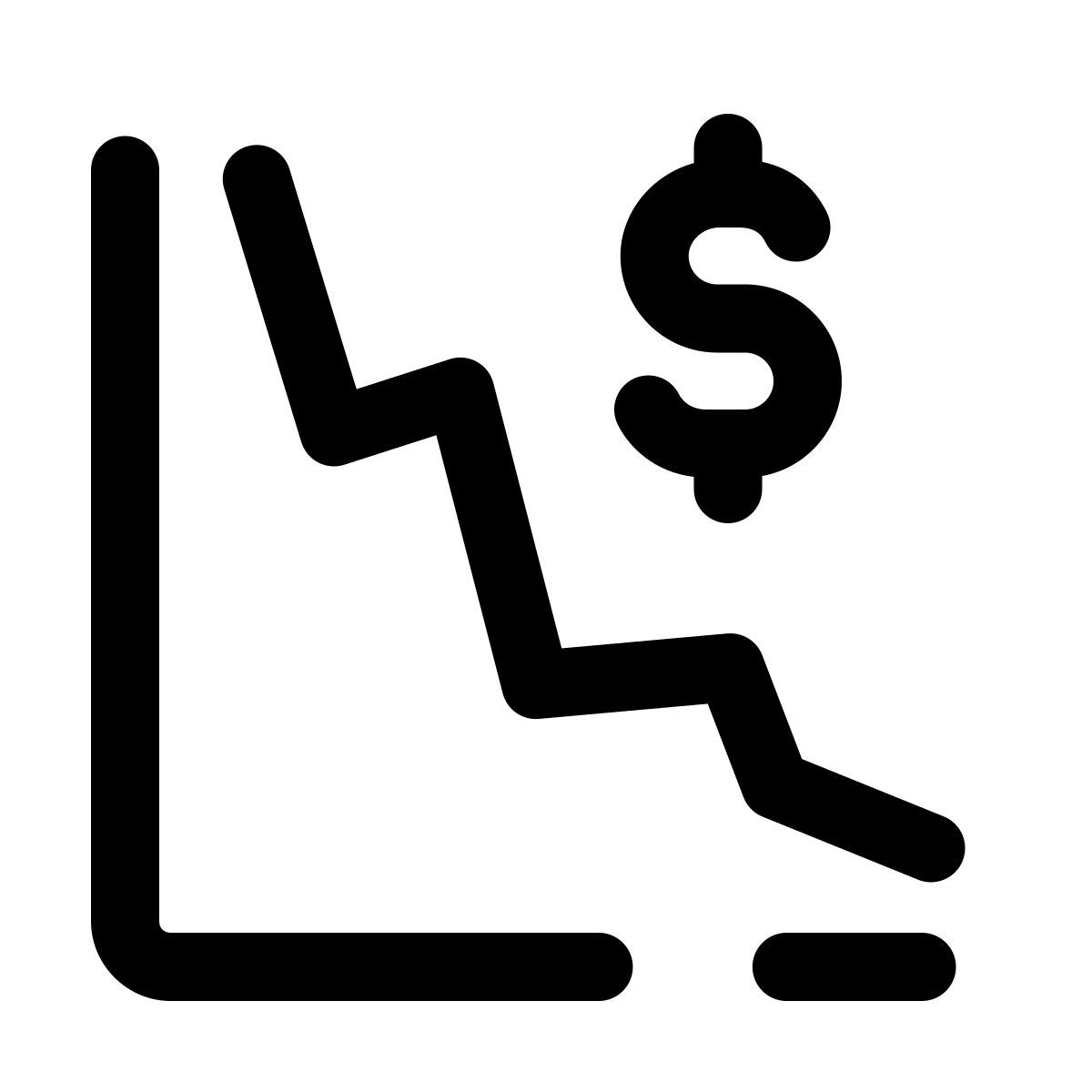 pulsar line style crisis financiera icon