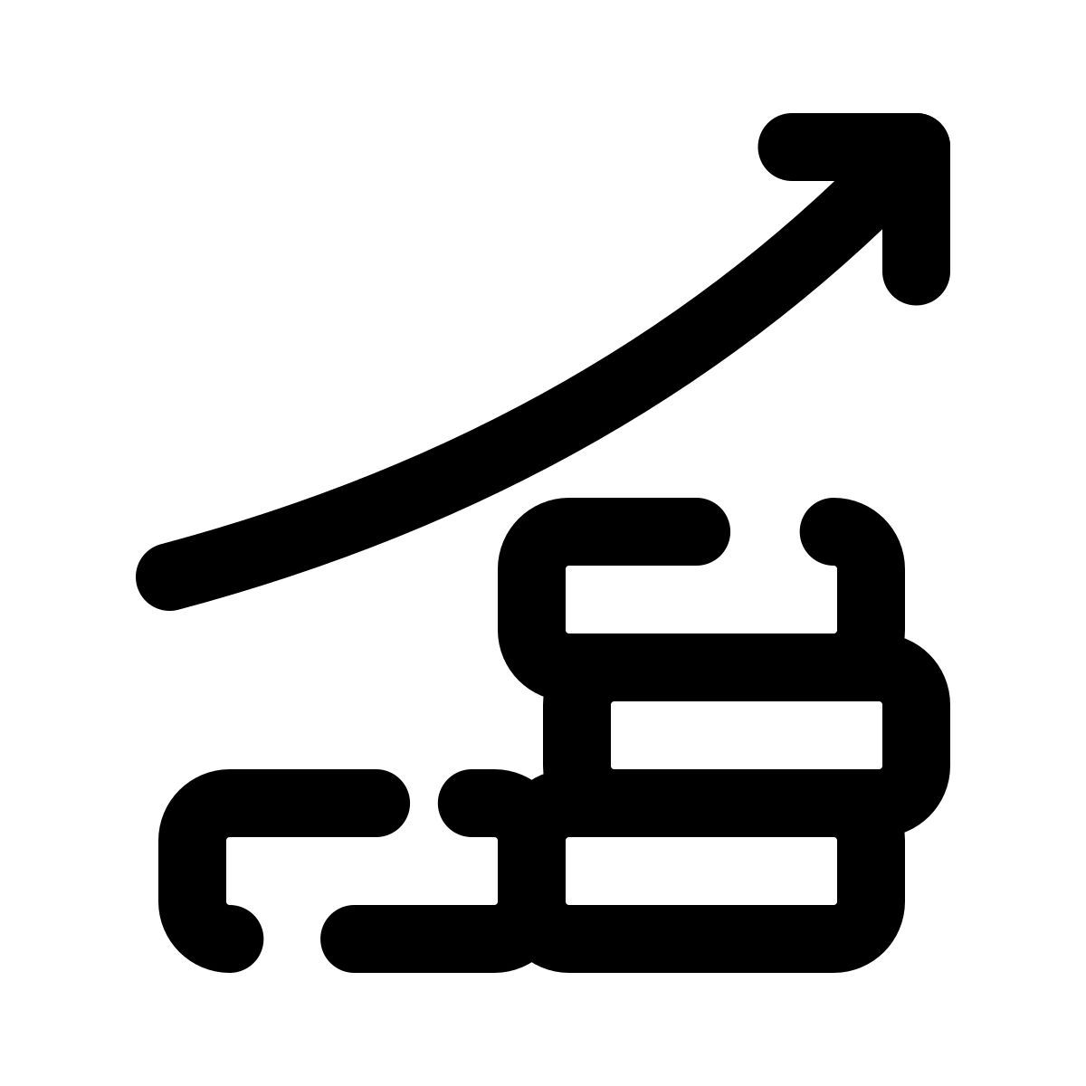 pulsar line style 金融增长 icon