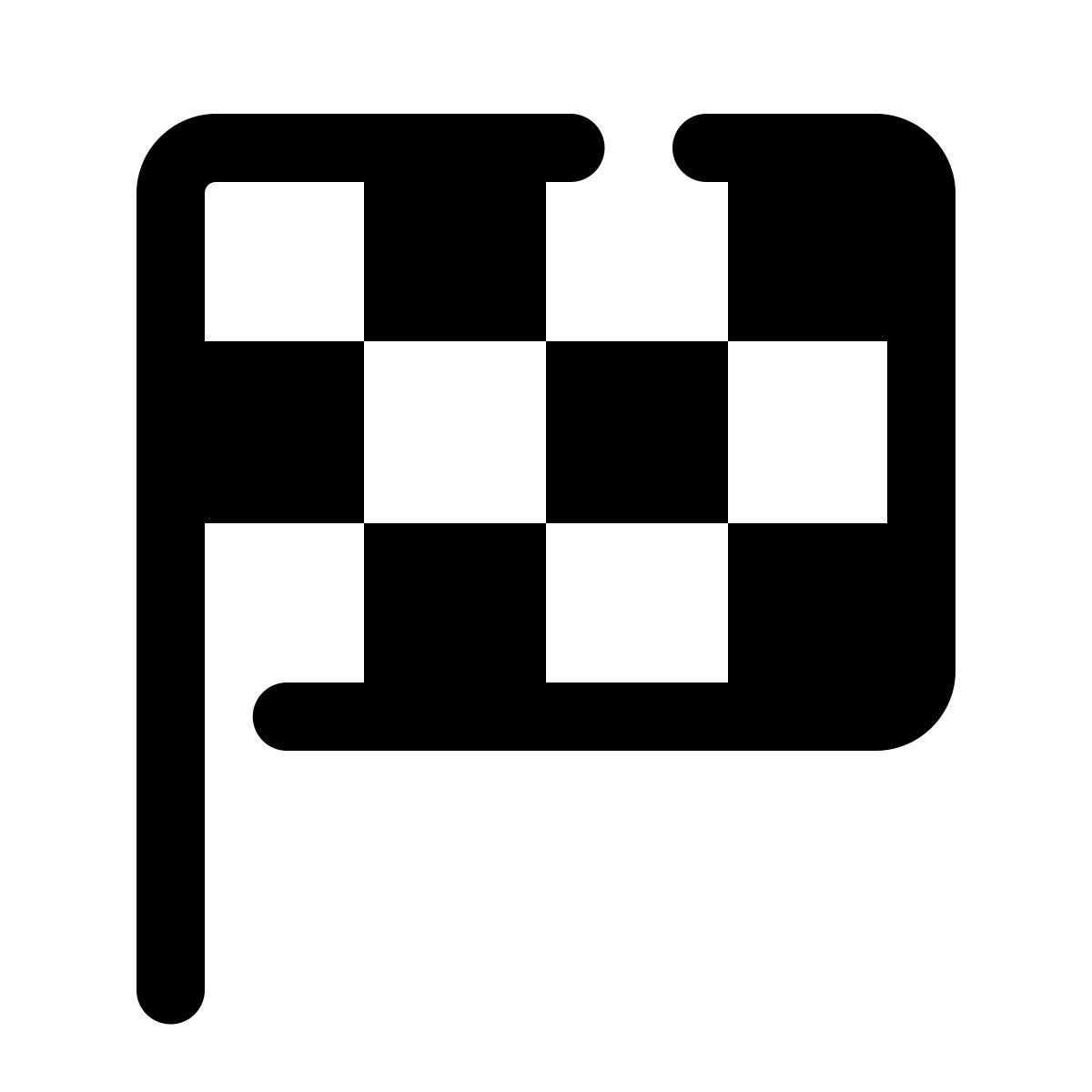 pulsar line style finish flag icon