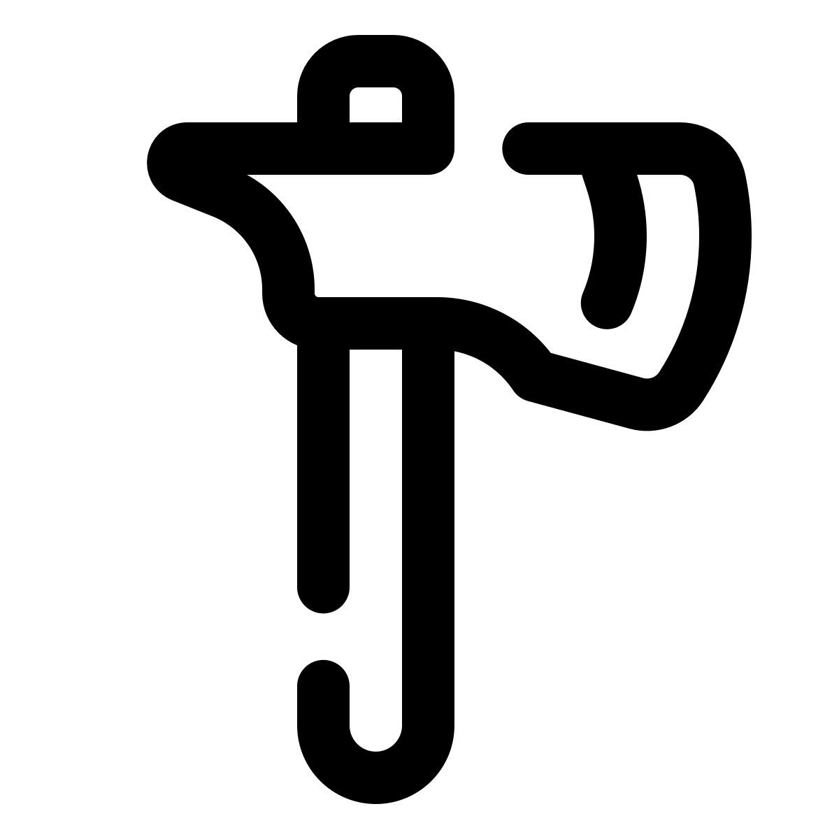 pulsar line style hacha contra incendios icon