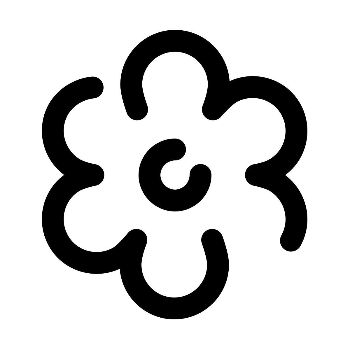 pulsar line style 꽃 icon