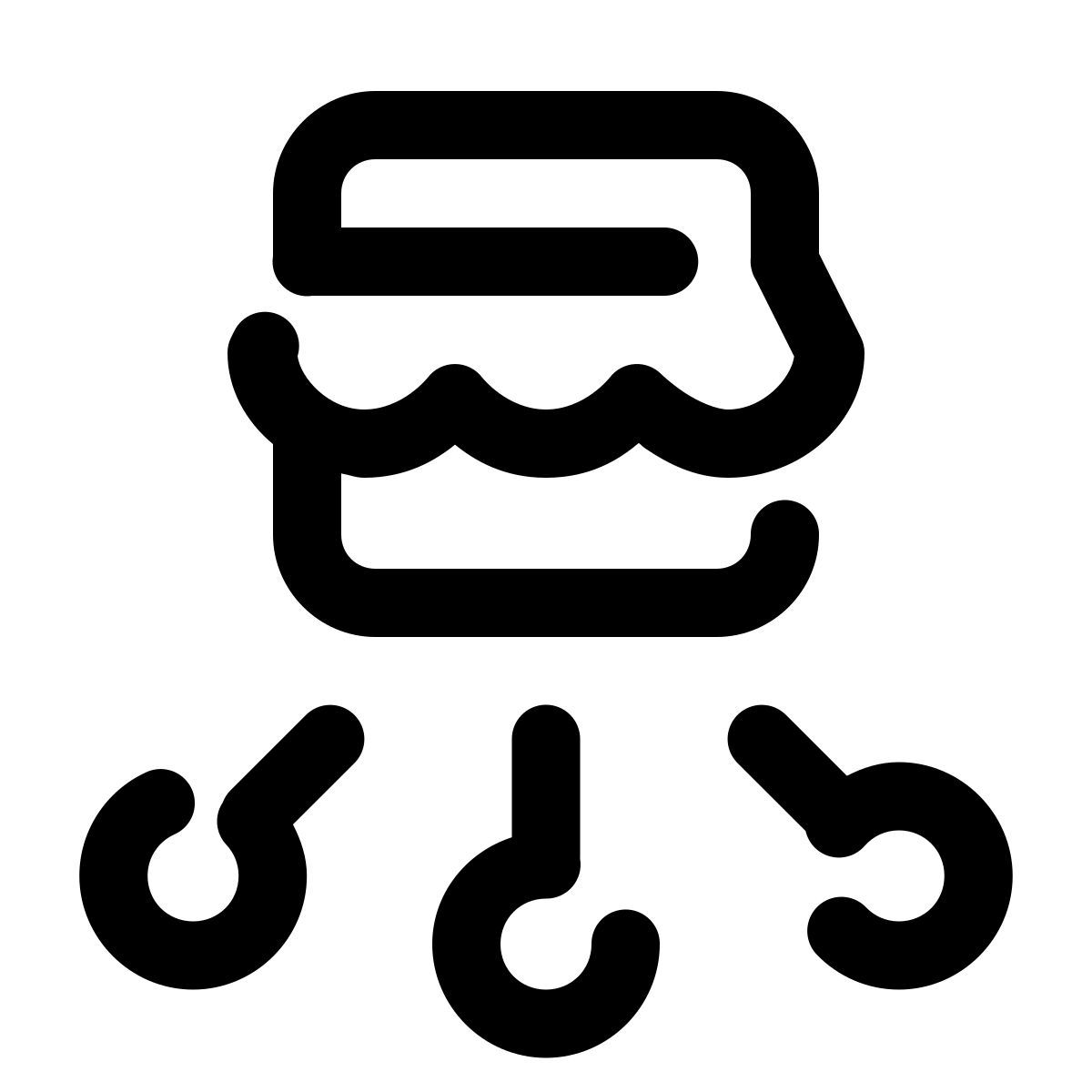 pulsar line style commerce icon