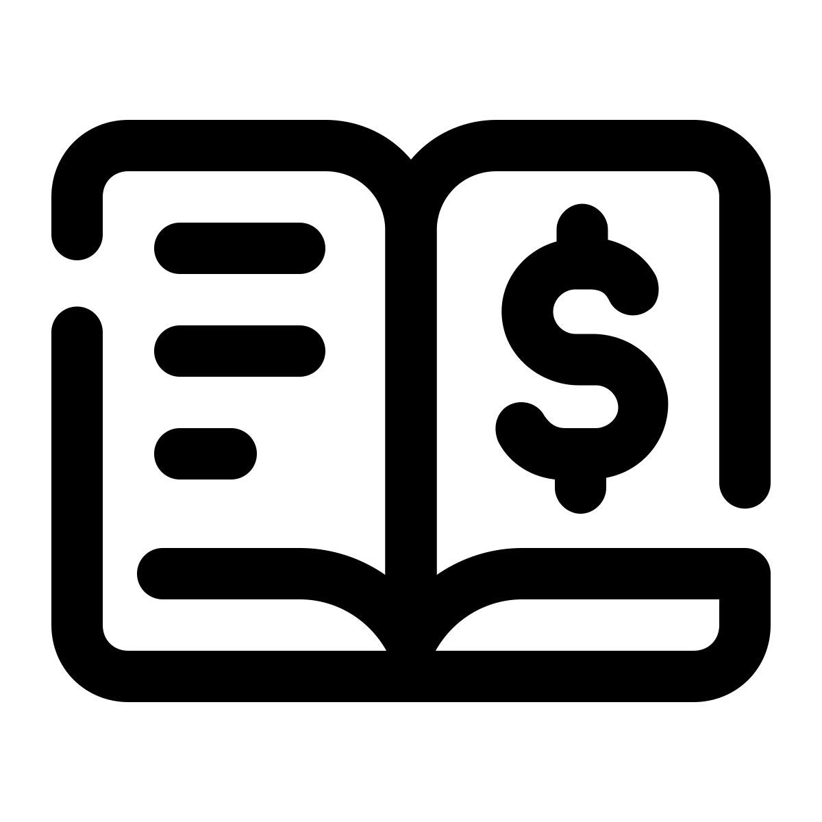 pulsar line style hauptbuchhaltung icon