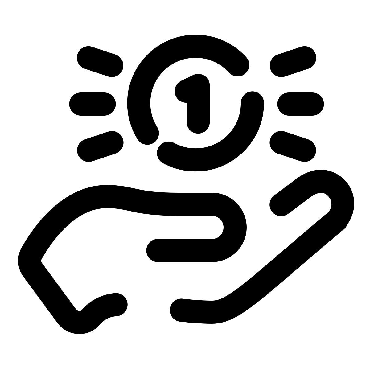 pulsar line style obtener ingresos icon