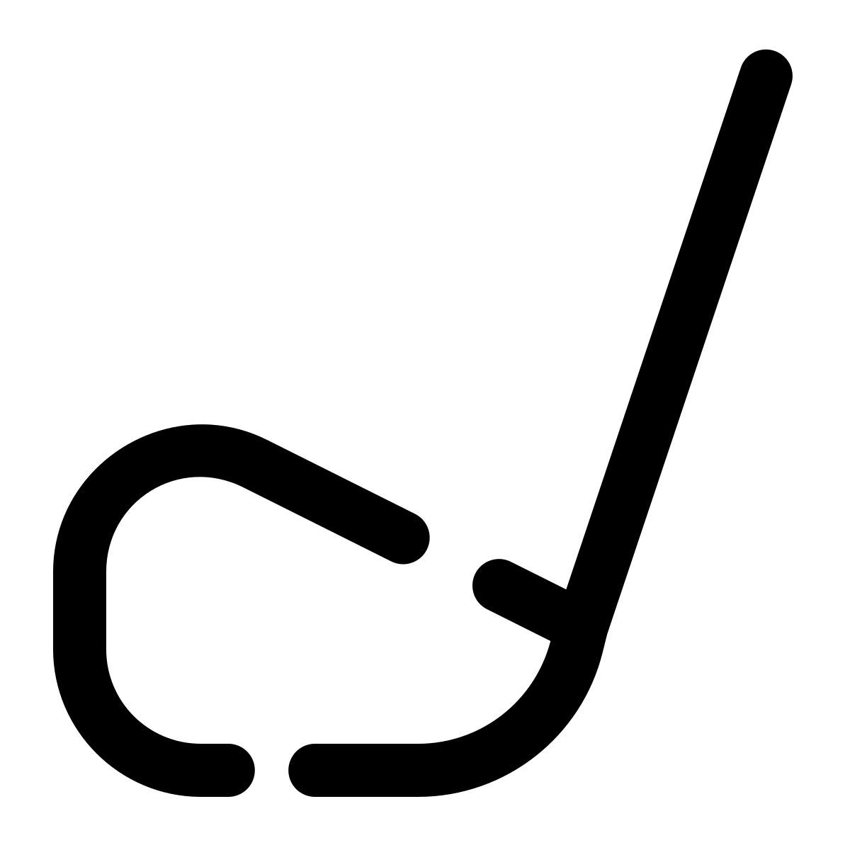 pulsar line style club de golf icon