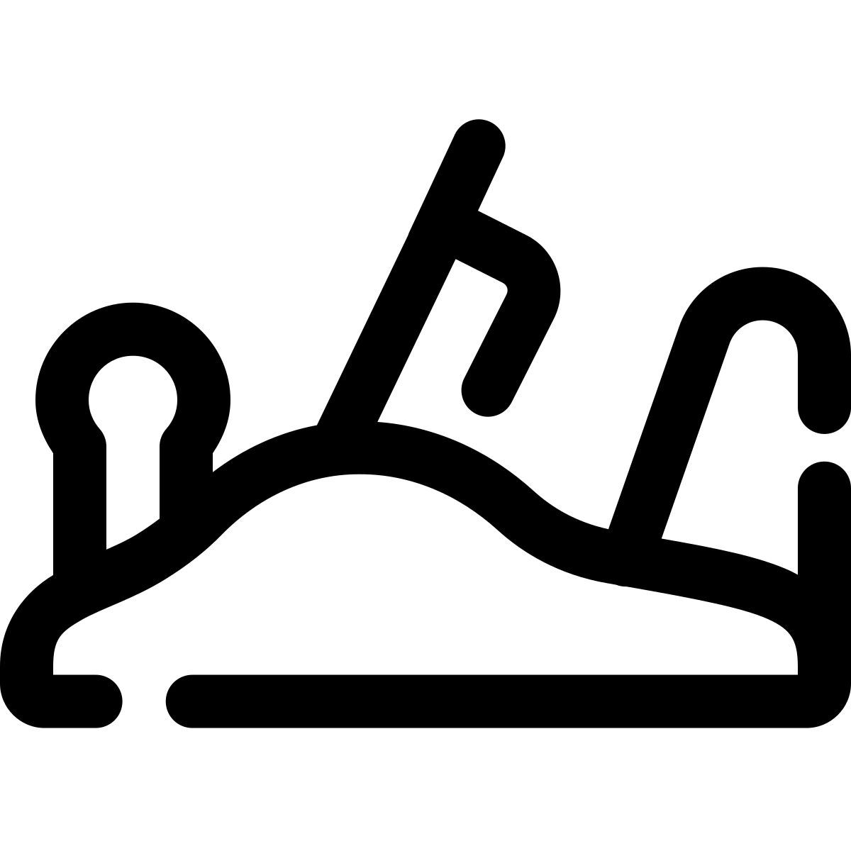 pulsar line style handflugzeug icon