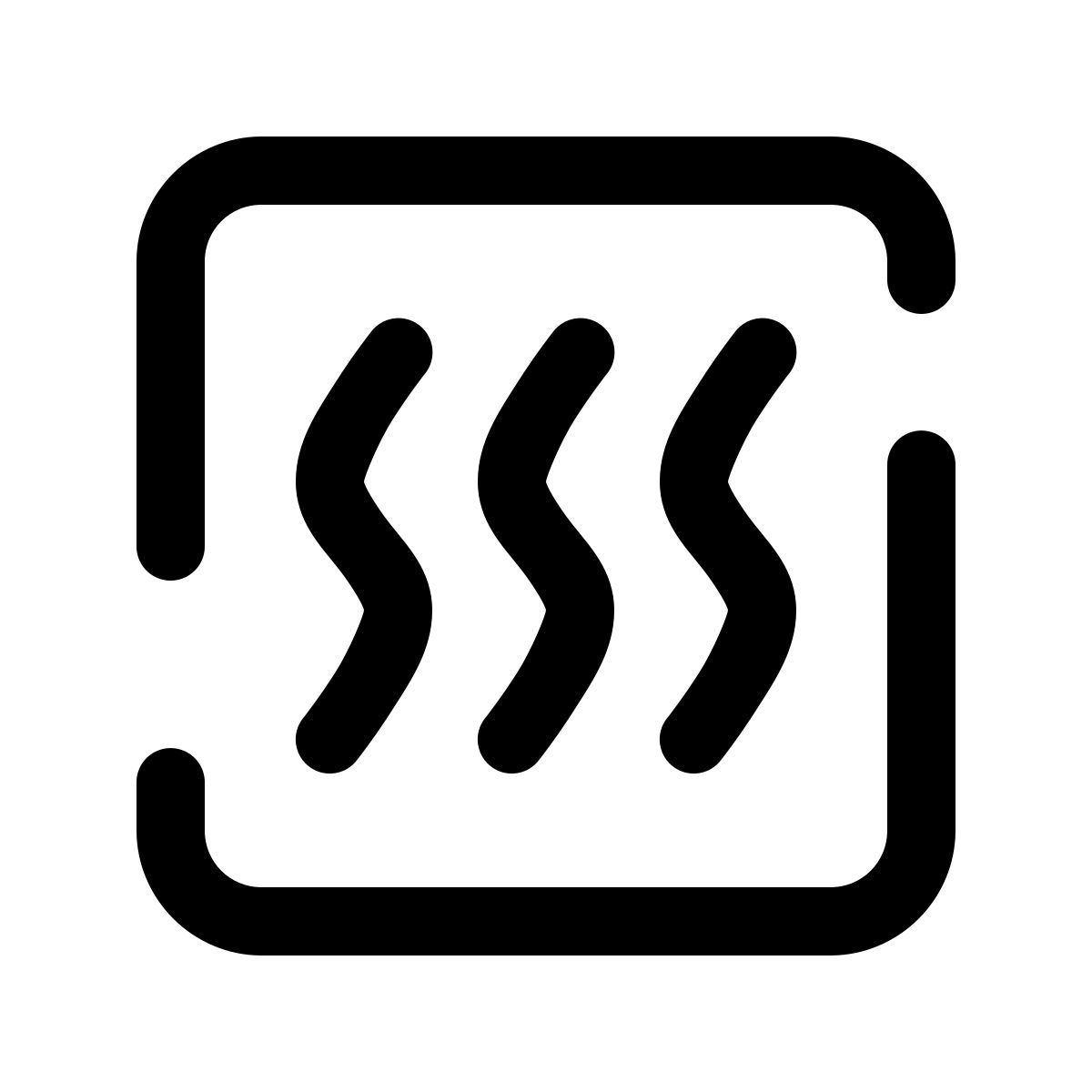 pulsar line style calefacción icon