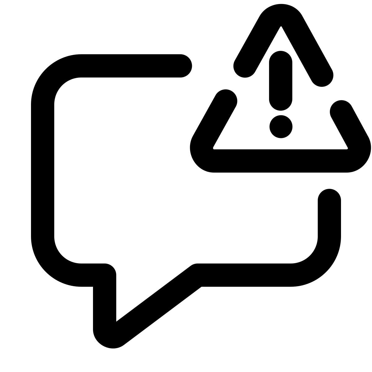 pulsar line style messaggio ad alta priorità icon