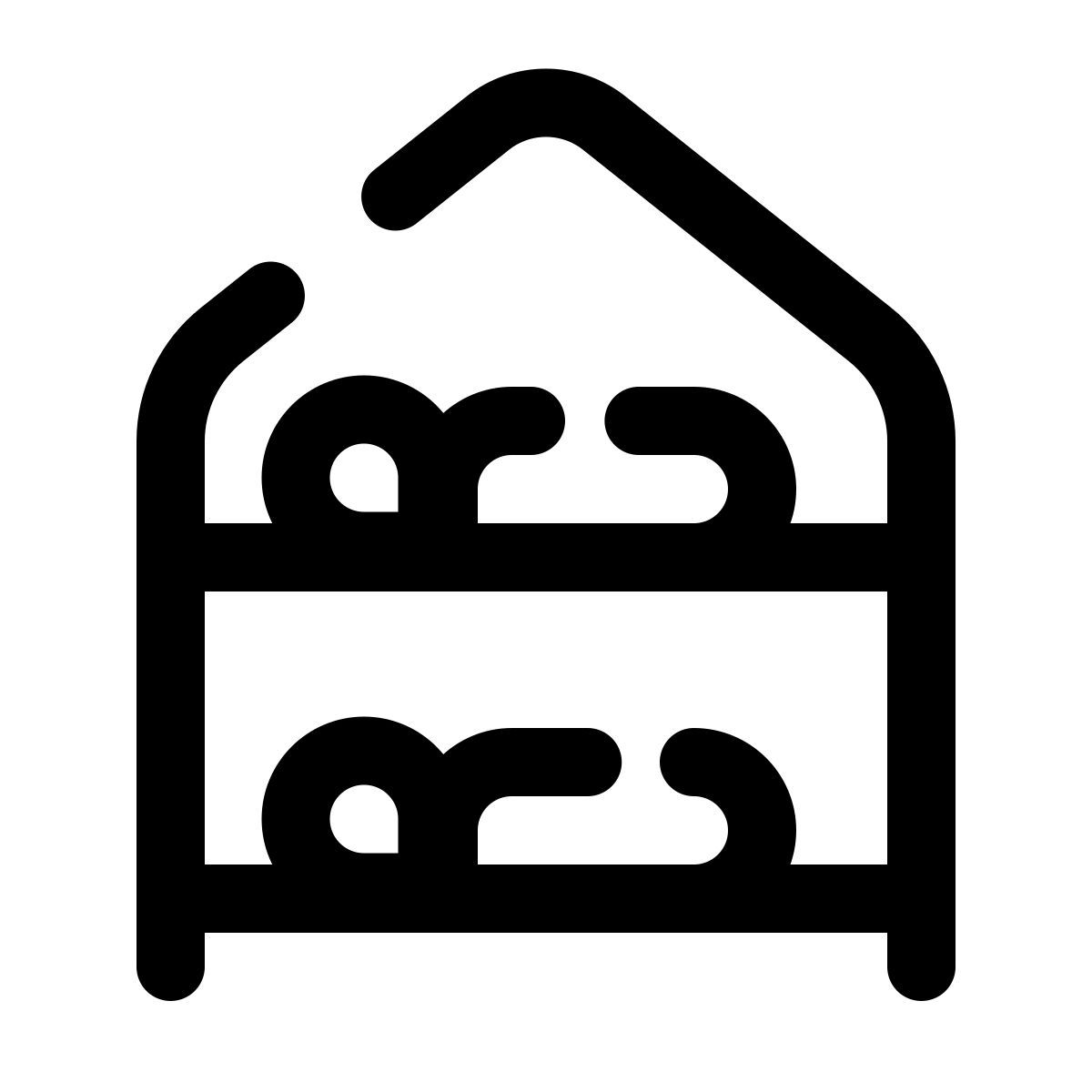 pulsar line style hostel icon