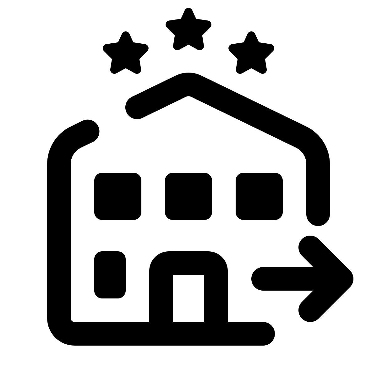 pulsar line style hotel check out icon