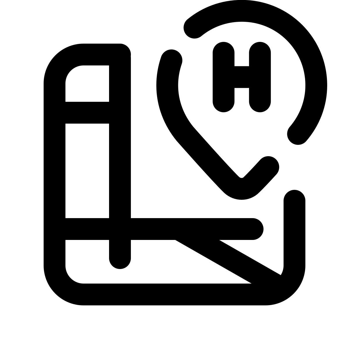 pulsar line style ubicación del hotel icon