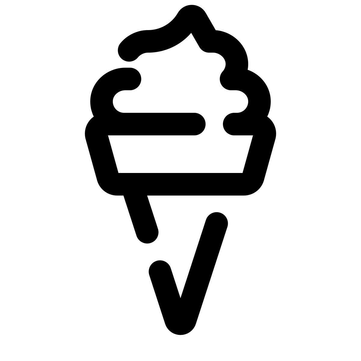 pulsar line style 华夫饼锥冰淇淋 icon