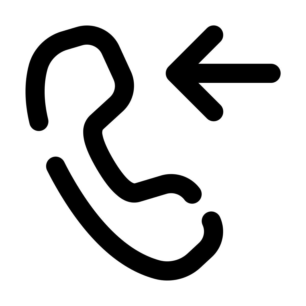 pulsar line style eingehender anruf icon