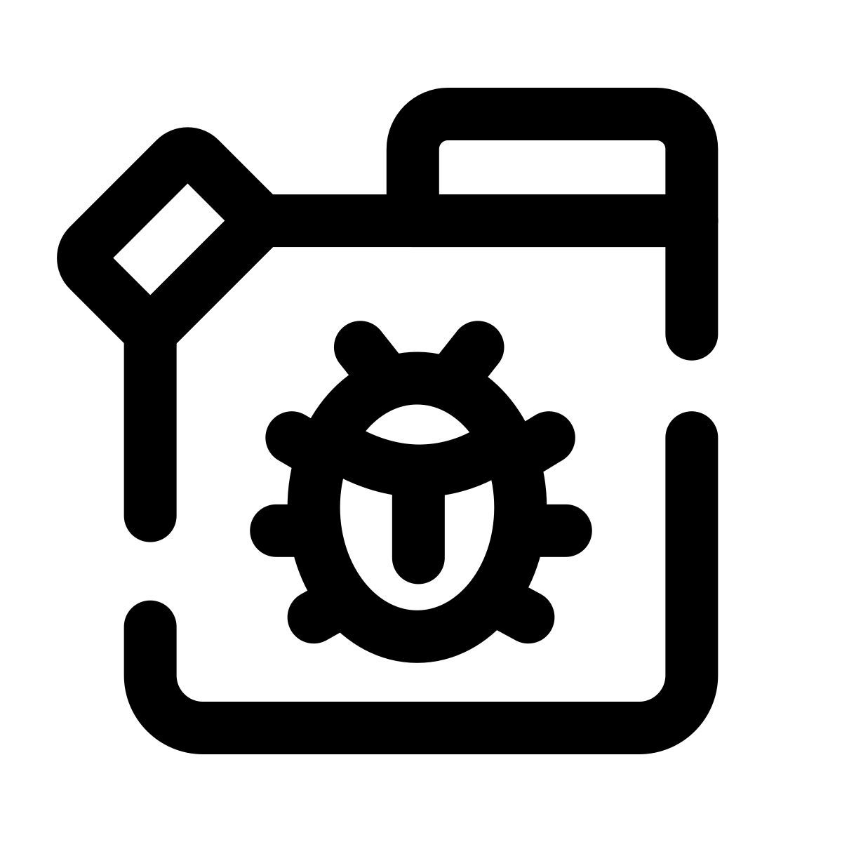 pulsar line style pesticida icon