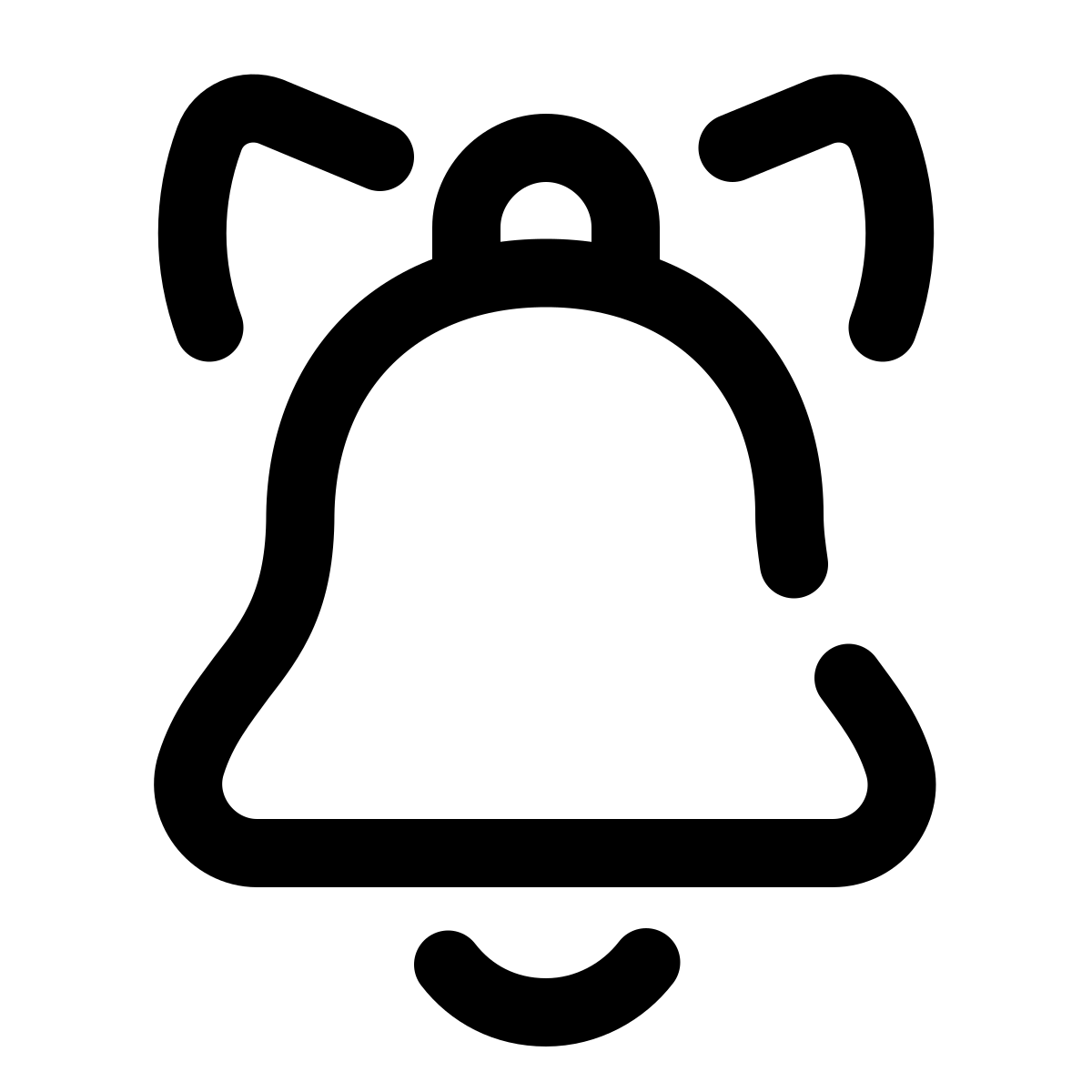 pulsar line style jingle bell icon