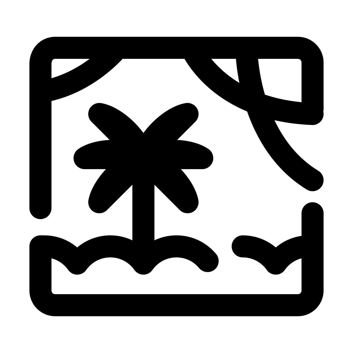 pulsar line style arboles icon