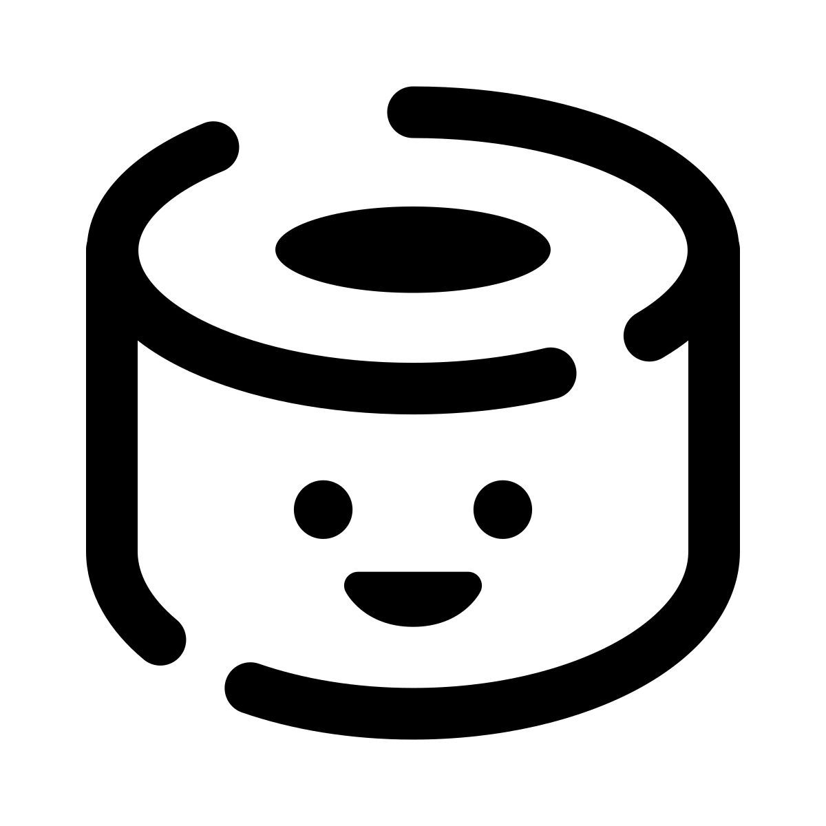 pulsar line style kawaii sushi icon