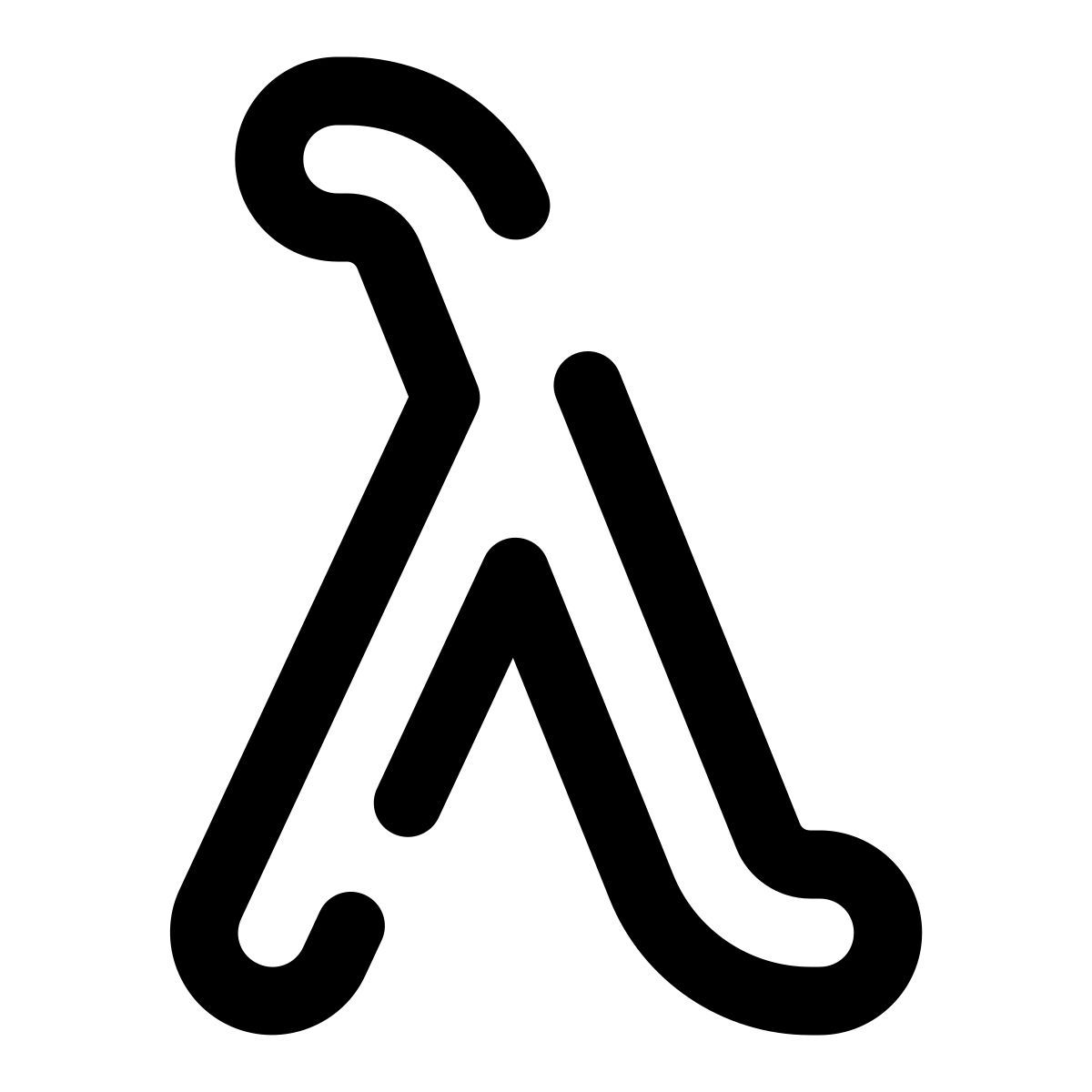 pulsar line style lambda icon