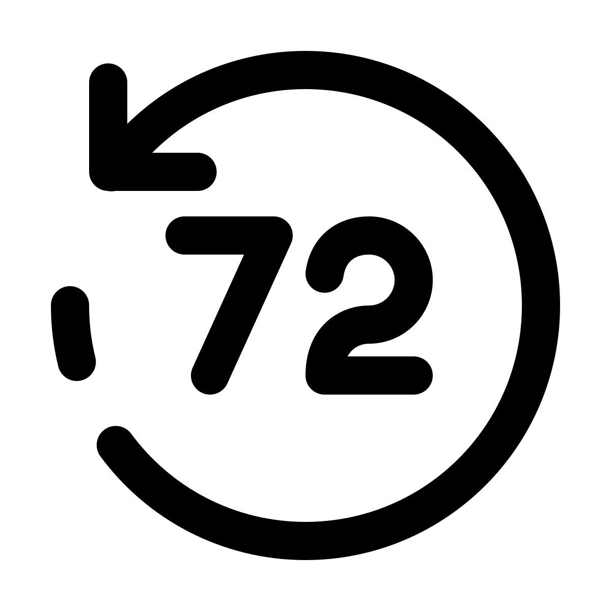 pulsar line style últimas 72 horas icon