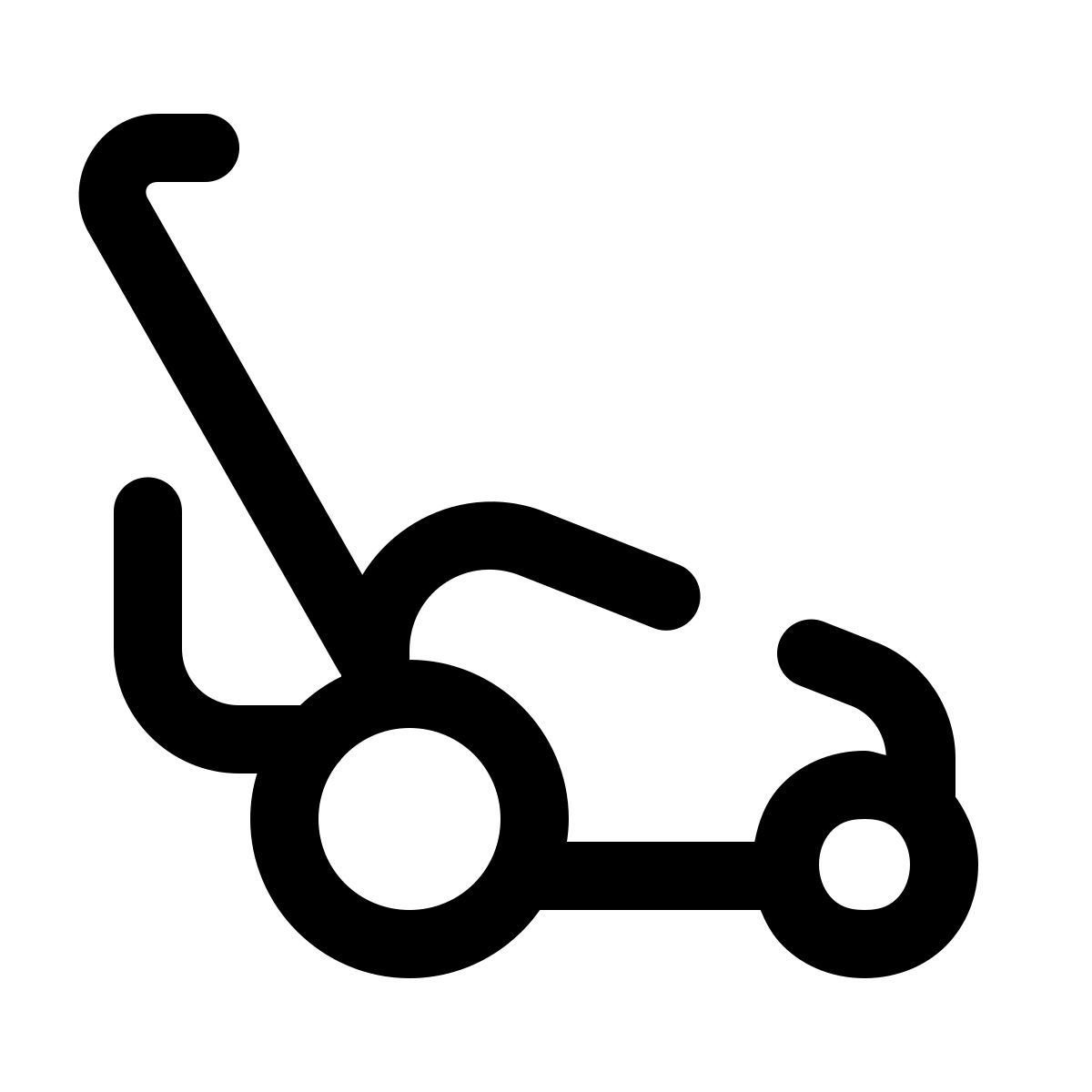 pulsar line style lawn mower icon