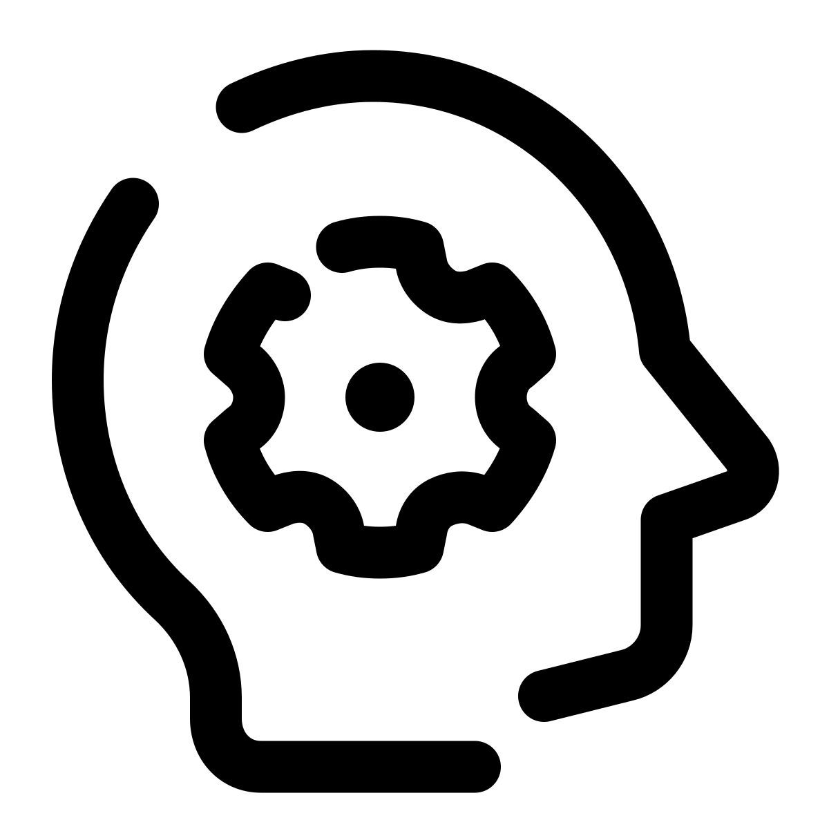 pulsar line style learning icon