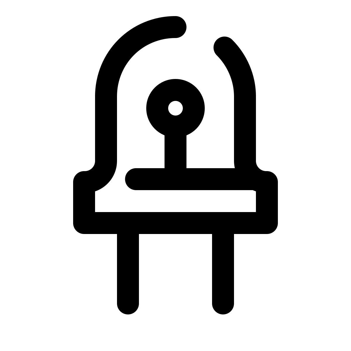 pulsar line style luz led icon