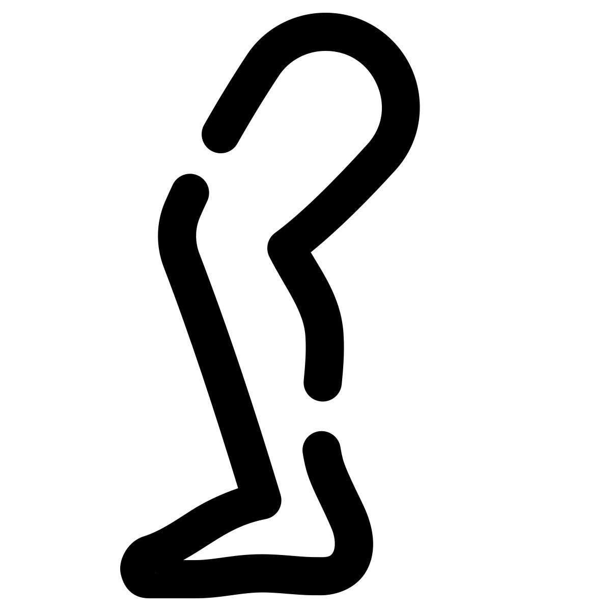 pulsar line style leg icon