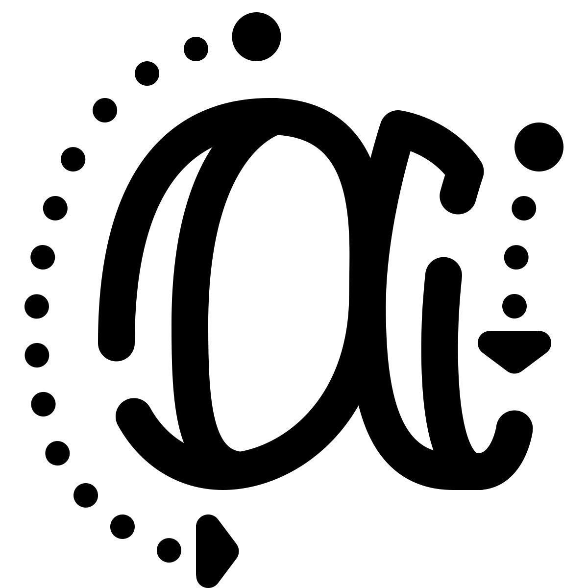 pulsar line style letras icon