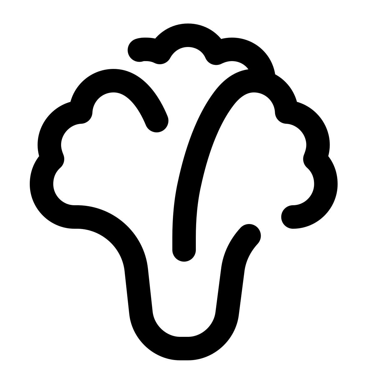 pulsar line style lettuce icon