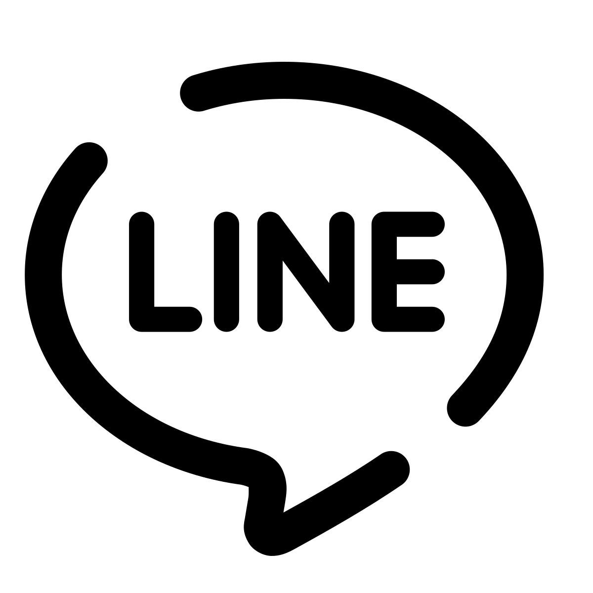 pulsar line style line me icon