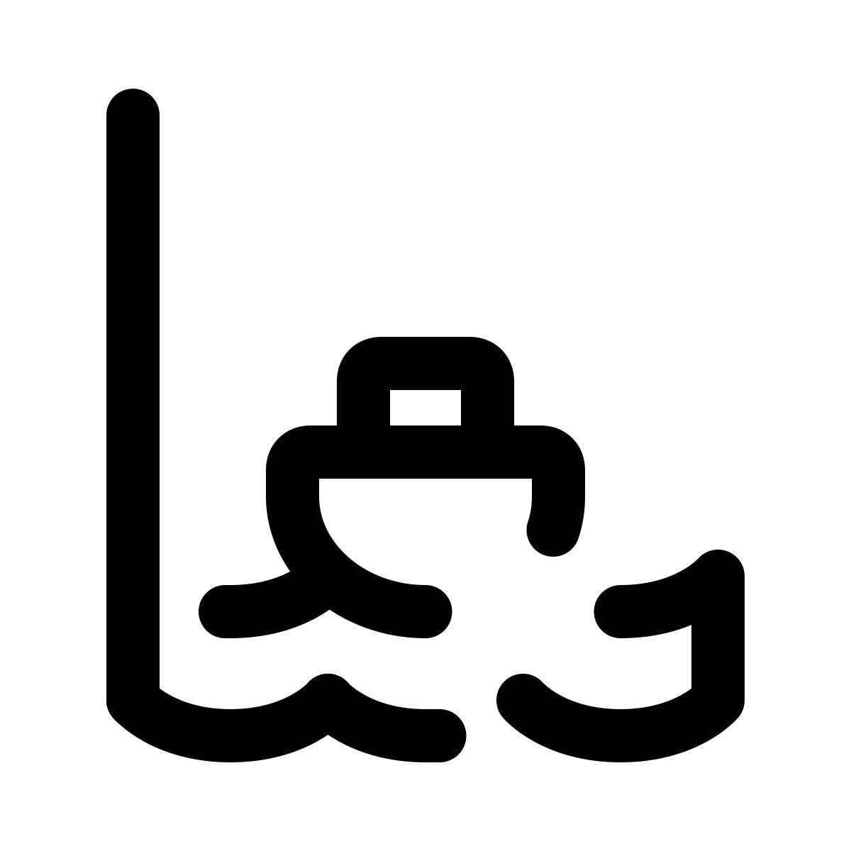 pulsar line style low tide icon