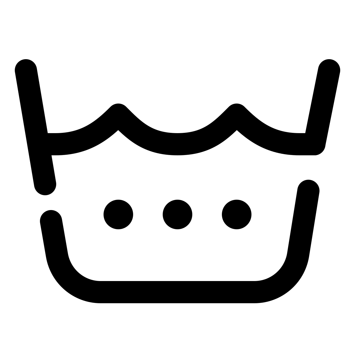 pulsar line style machine wash warm icon