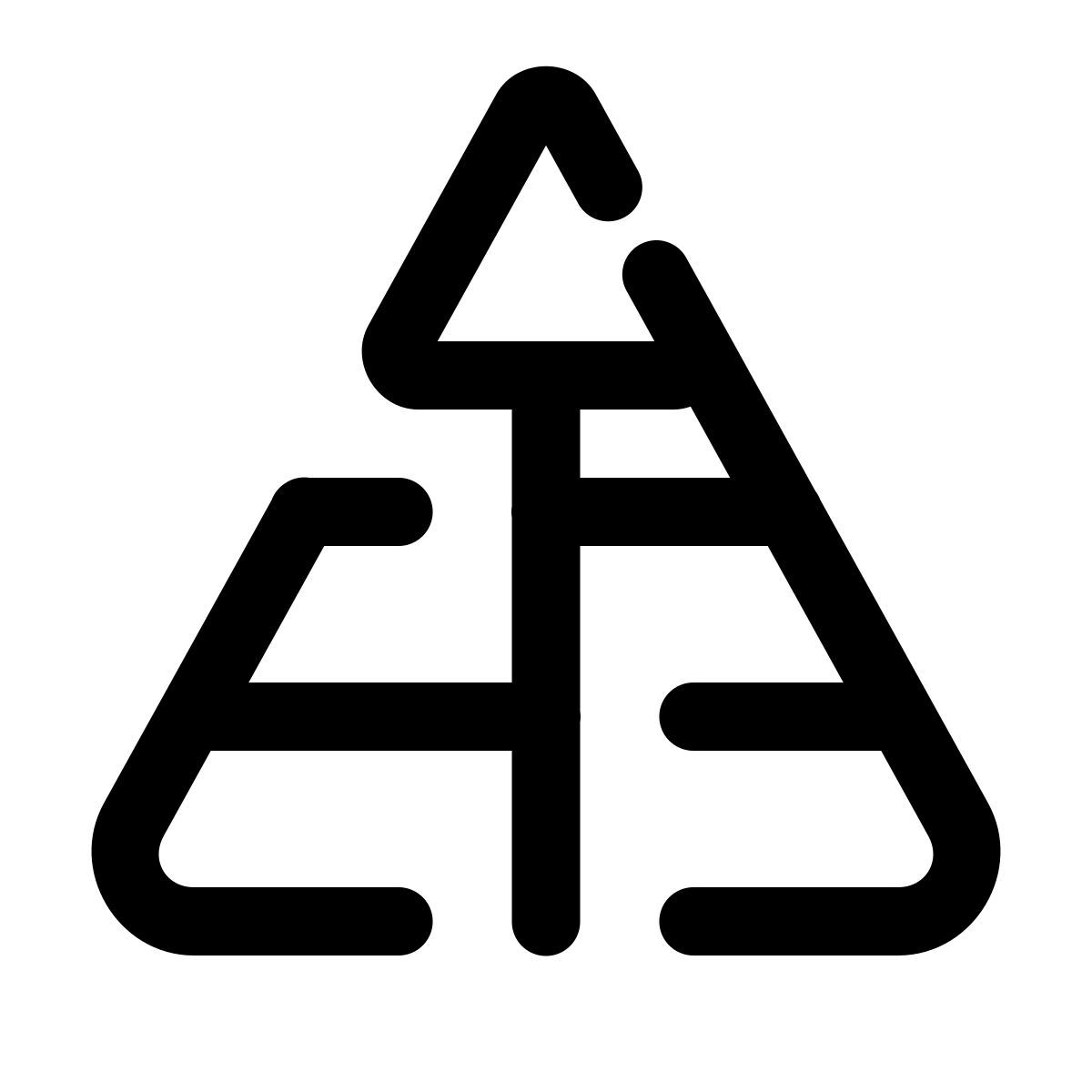 pulsar line style pirámide de maslow icon